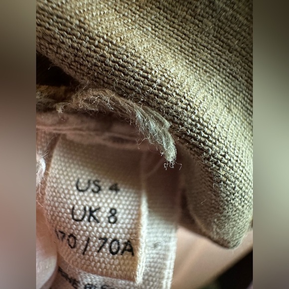 FREE PEOPLE 4 Army Green Military Utility Long Sleeve Romper Convertible Sleeves - Picture 13 of 16